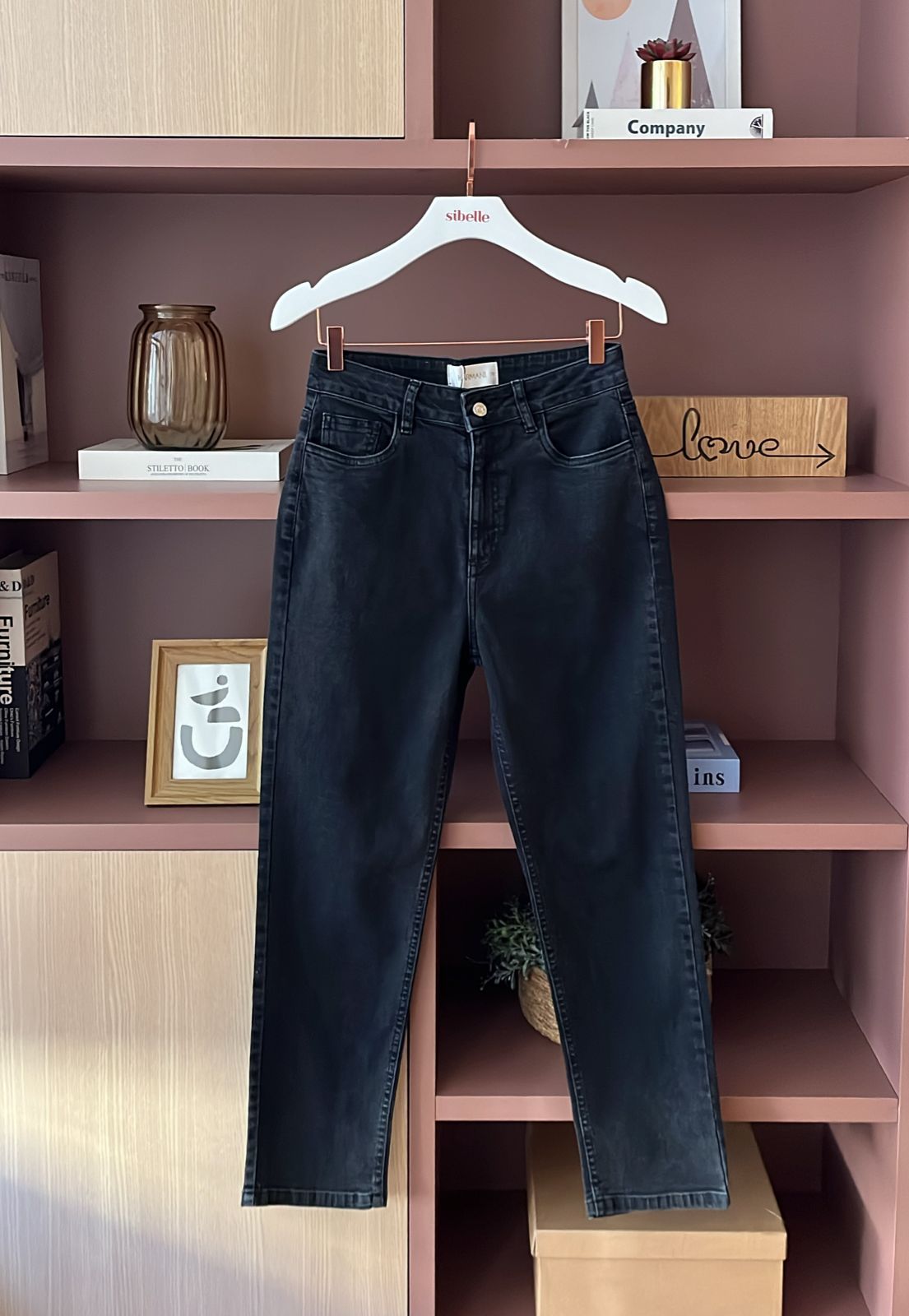 Calça Carol Jeans Skinny Black - Imagem 2